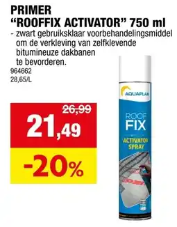 Hubo Rooffix activator aanbieding