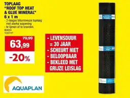 Hubo Roof top heat & glue mineral aanbieding