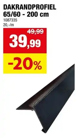 Hubo Dakrandprofiel aanbieding
