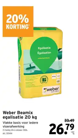 GAMMA Weber Beamix egalisatie aanbieding