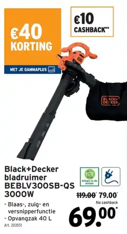 GAMMA Black+Decker bladruimer aanbieding