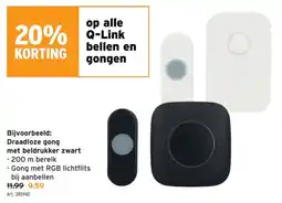 GAMMA draadloze gong met beldrukker aanbieding
