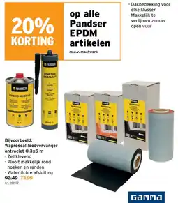 GAMMA Pandser EPDM artikelen aanbieding