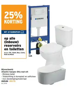 GAMMA Atlantic hangwc Otis mat wit aanbieding