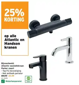 GAMMA Atlantic wastafelkraan Parker aanbieding