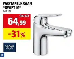 Hubo Wastafelkraan swift m aanbieding
