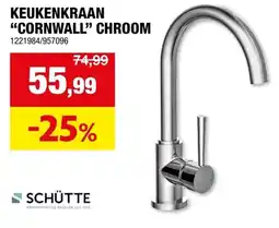 Hubo keukenkraan cornwall chroom aanbieding
