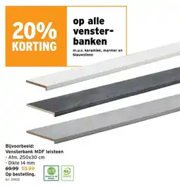 GAMMA Vensterbank aanbieding