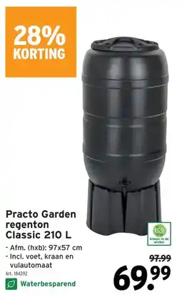GAMMA Practo Garden regenton classic aanbieding