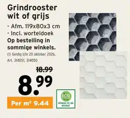 GAMMA Grindrooster wit of grijs aanbieding