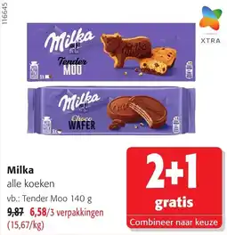 Colruyt Milka alle koeken aanbieding