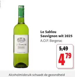 Colruyt Le Sablou Sauvignon wit aanbieding
