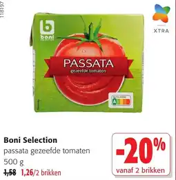 Colruyt Boni Selection passata gezeefde tomaten aanbieding