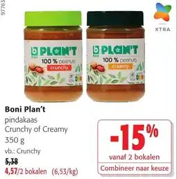 Colruyt Boni Plan't pindakaas aanbieding