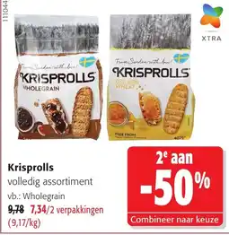 Colruyt Krisprolls volledig assortiment aanbieding