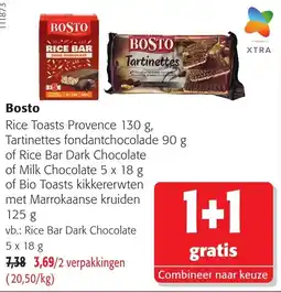 Colruyt Bosto rice toasts aanbieding
