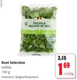 Colruyt Boni Selection veldsla aanbieding