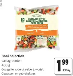 Colruyt Boni Selection pastagroenten aanbieding