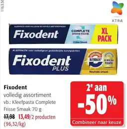 Colruyt Fixodent volledig assortiment aanbieding