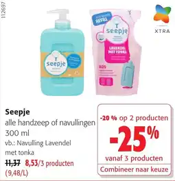 Colruyt Seepje alle handzeep of navullingen aanbieding
