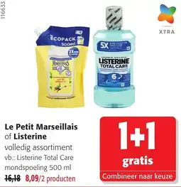 Colruyt Le Petit Marseilleis of Listerine aanbieding