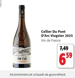 Colruyt Cellier du pont d'arc viognier aanbieding