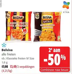Colruyt Belviva alle frieten aanbieding