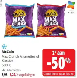 Colruyt McCain Max Crunch Allumettes of Klassiek aanbieding