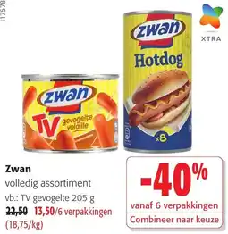 Colruyt Zwan volledig assortiment aanbieding