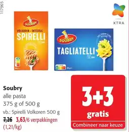 Colruyt Soubry alle pasta aanbieding