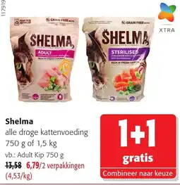 Colruyt Shelma alle droge kattenvoeding aanbieding