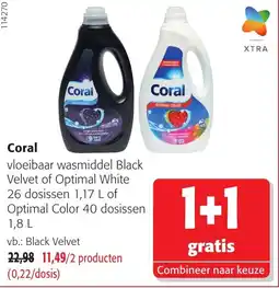 Colruyt Coral vloeibaar wasmiddel aanbieding