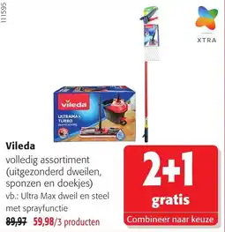 Colruyt Vileda volledig assortiment aanbieding