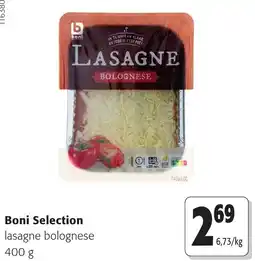 Colruyt Boni Selection lasagne bolognese aanbieding