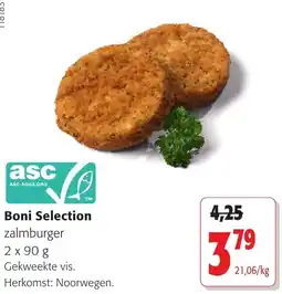 Colruyt Boni Selection zalm burger aanbieding