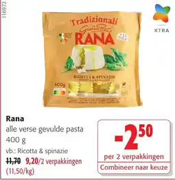 Colruyt Rana alle verse gevulde pasta aanbieding