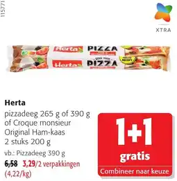 Colruyt Herta pizzadeeg aanbieding