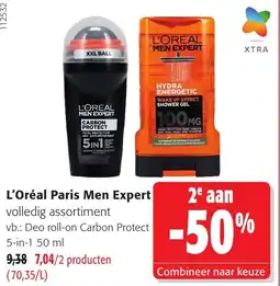 Colruyt L'Oréal Paris Men Expert volledig assortiment aanbieding