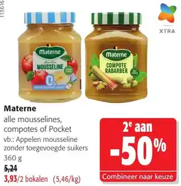 Colruyt Materne alle mousselines, compotes of Pocket aanbieding