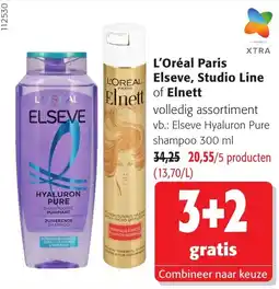 Colruyt L'Oréal Paris Elseve, Studio Line of Elnett aanbieding