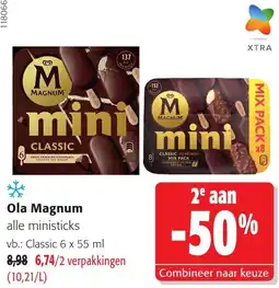Colruyt Ola Magnum alle ministicks aanbieding