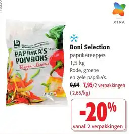 Colruyt Boni Selection paprikareepjes aanbieding