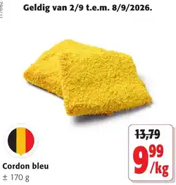 Colruyt Cordon bleu aanbieding