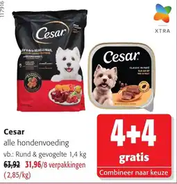 Colruyt Cesar alle hondenvoeding aanbieding