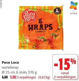 Colruyt Poco Loco wortelwrap aanbieding