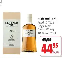 Colruyt Highland Park Single Malt Scotch Whisky aanbieding