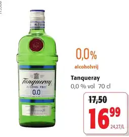 Colruyt Tanqueray alcoholvrij aanbieding