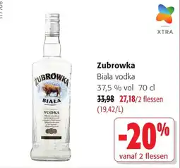 Colruyt Zubrowka biala vodka aanbieding