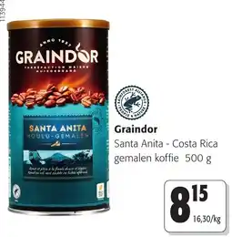Colruyt Graindor Santa Anita - Costa Rica gemalen koffie aanbieding