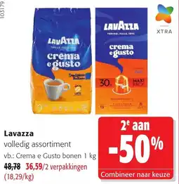 Colruyt Lavazza volledig assortiment aanbieding